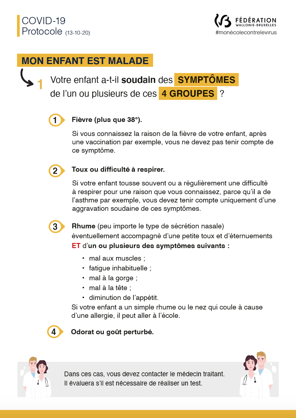 5 Enseignant ou encadrant test positif